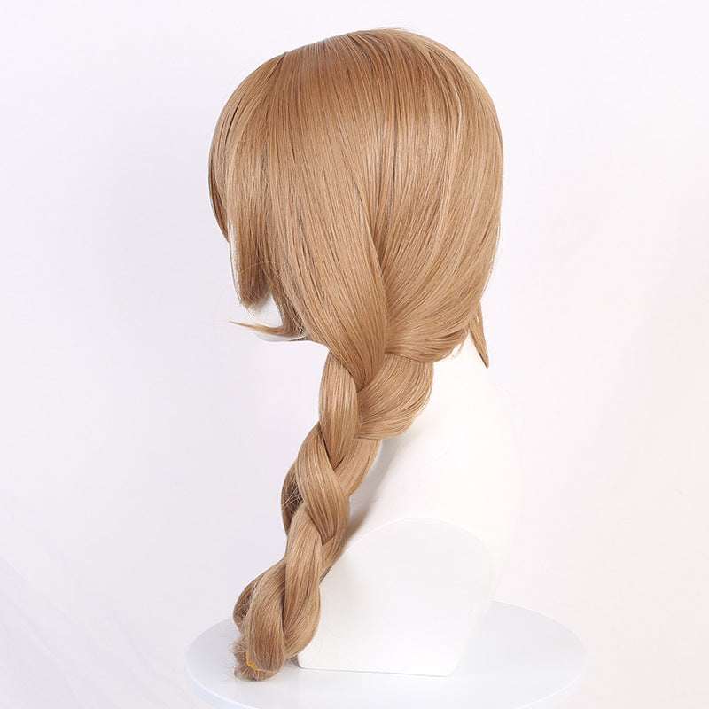 Genshin Impact Lisa Minci Long Golden Hair Basic Wig