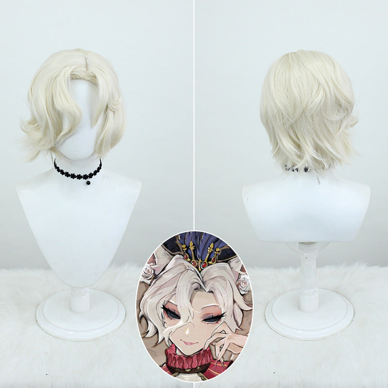 IdentityV Bloody Queen Mary – Einfache Perücke mit langen weißen Haaren