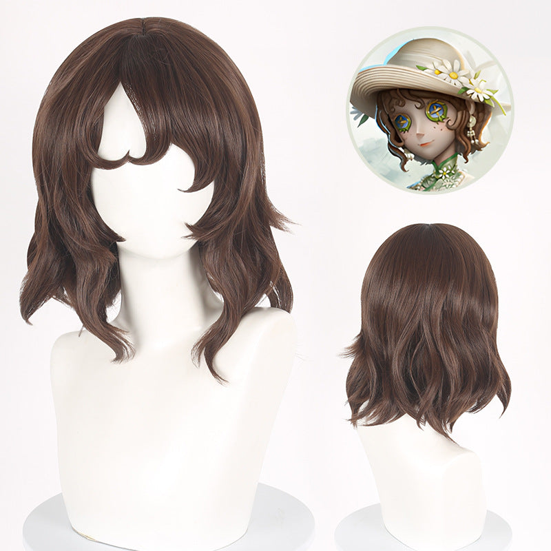 IdentityV Gärtnerin Emma Early Sunny Kurzes braunes Haar Basic Perücke