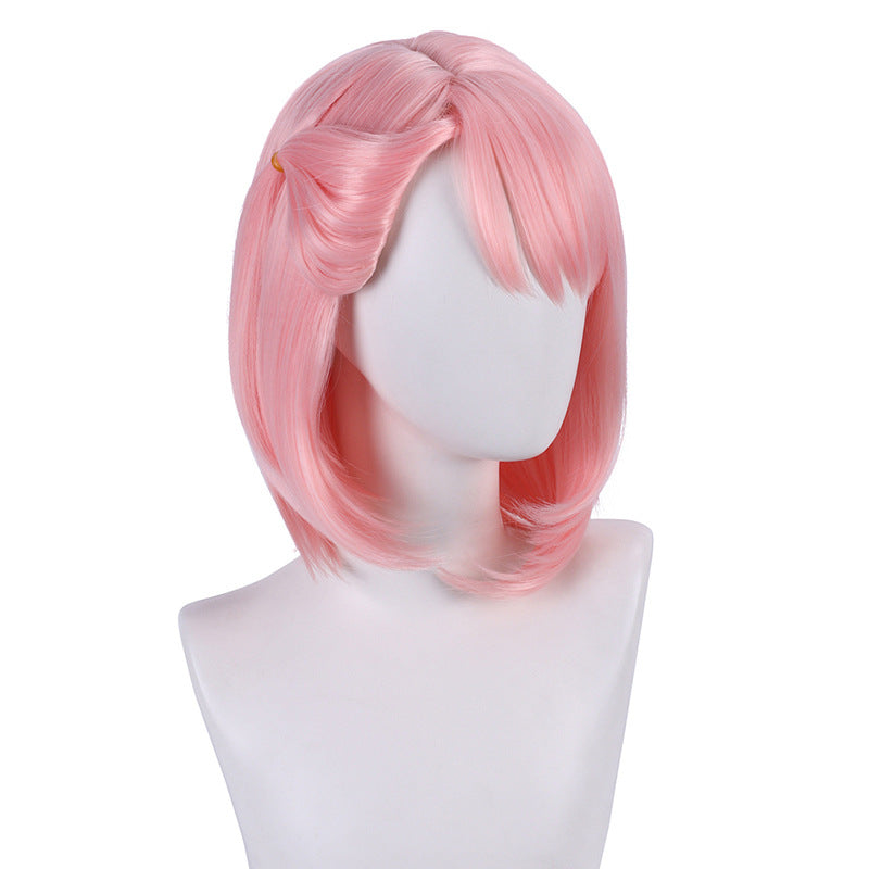 Genshin Impact Charlotte Short Pink Hair Basic Wig