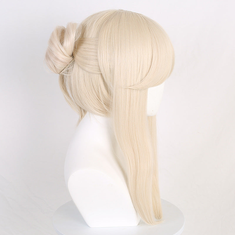 Genshin Impact Ningguang Long Golden Hair Basic Wig