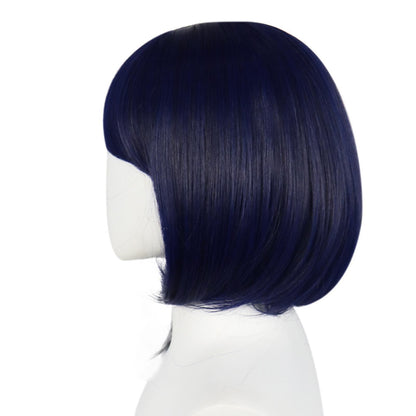 Genshin Impact Kujou Sara Kurze dunkelblaue Haare Basic Perücke