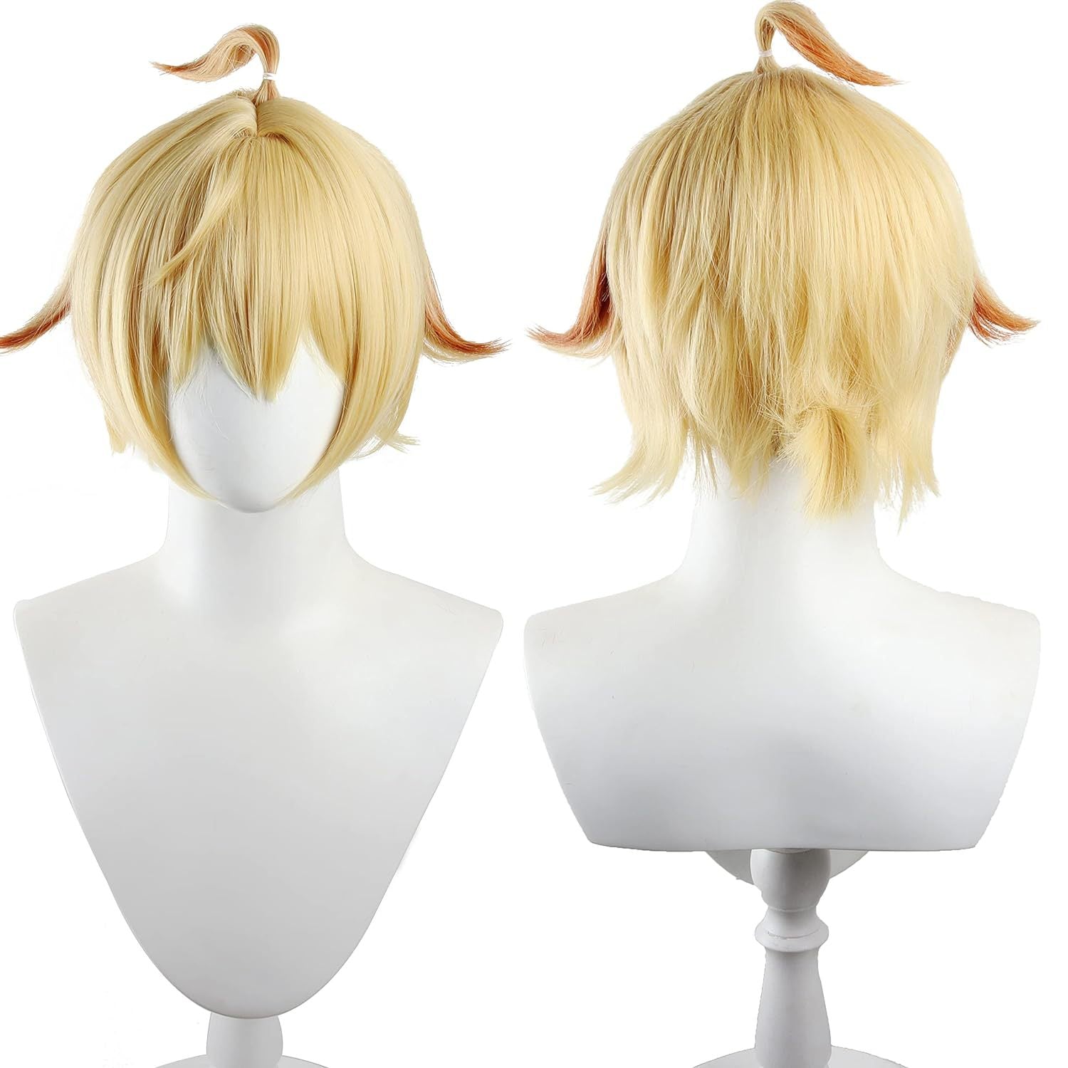 Genshin Impact Mika Short Yellow Hair Basic Wig