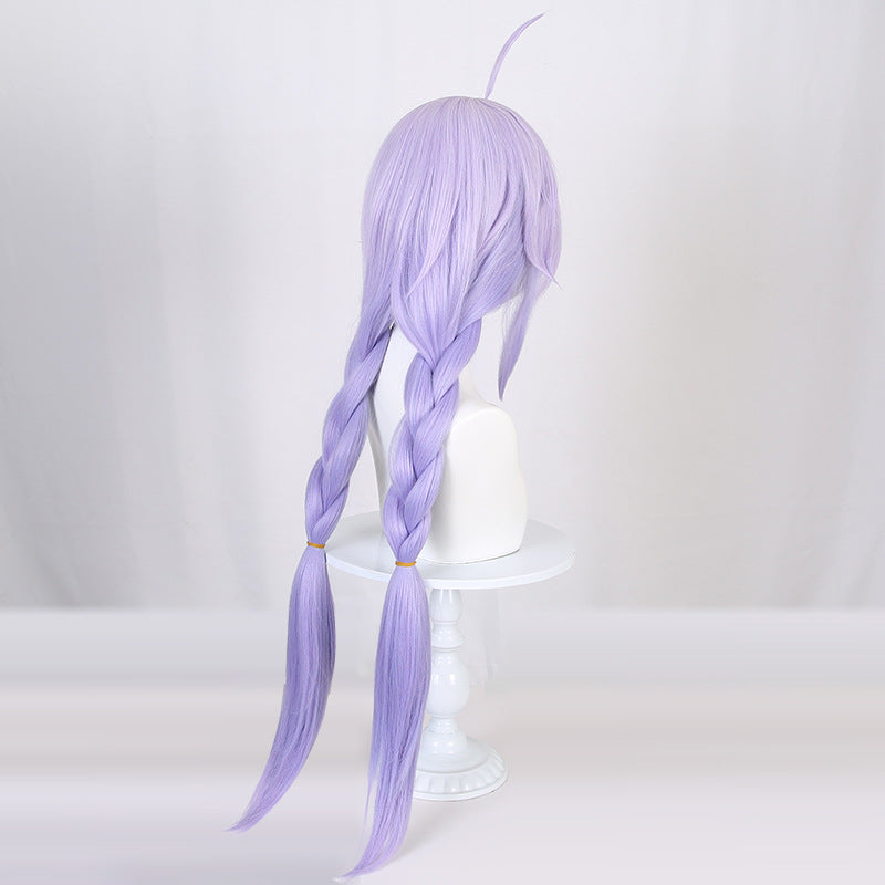 Honkai: Star Rail Bailu Long Purple Hair Basic Wig