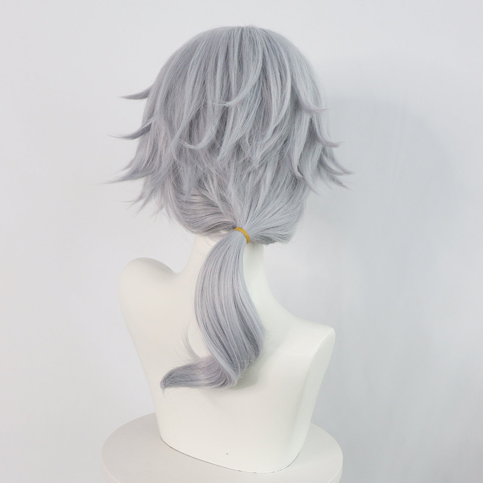 IdentityV Gatto Short White Grey Hair Basic Wig