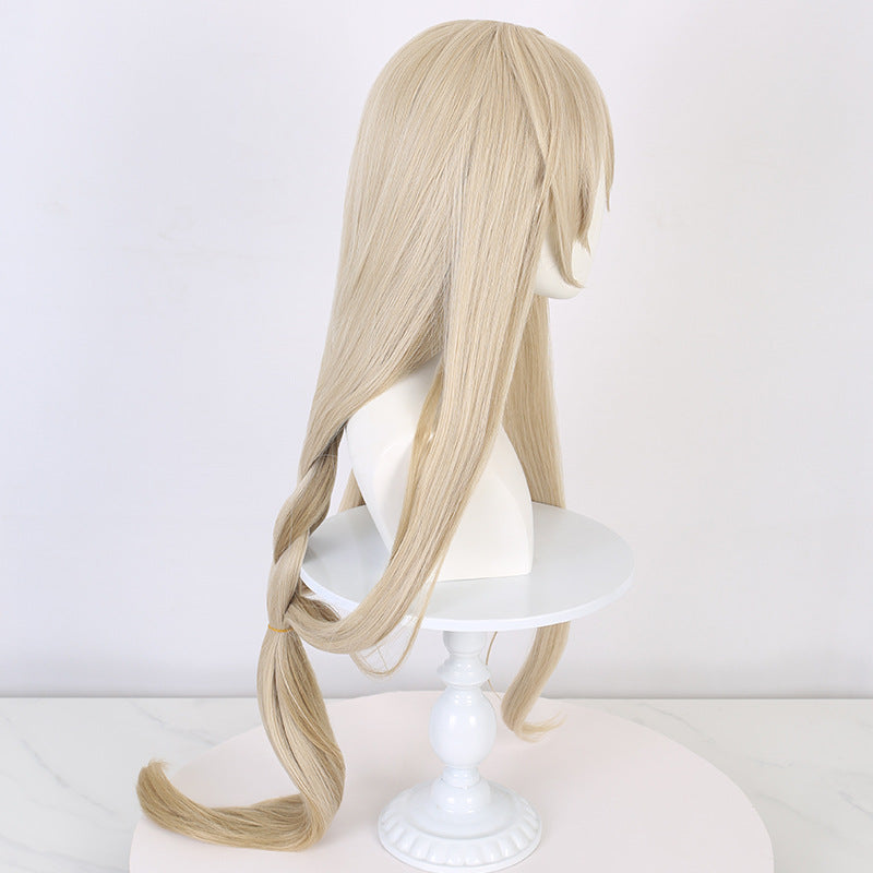 Genshin Impact Luocha Long Golden Hair Basic Wig