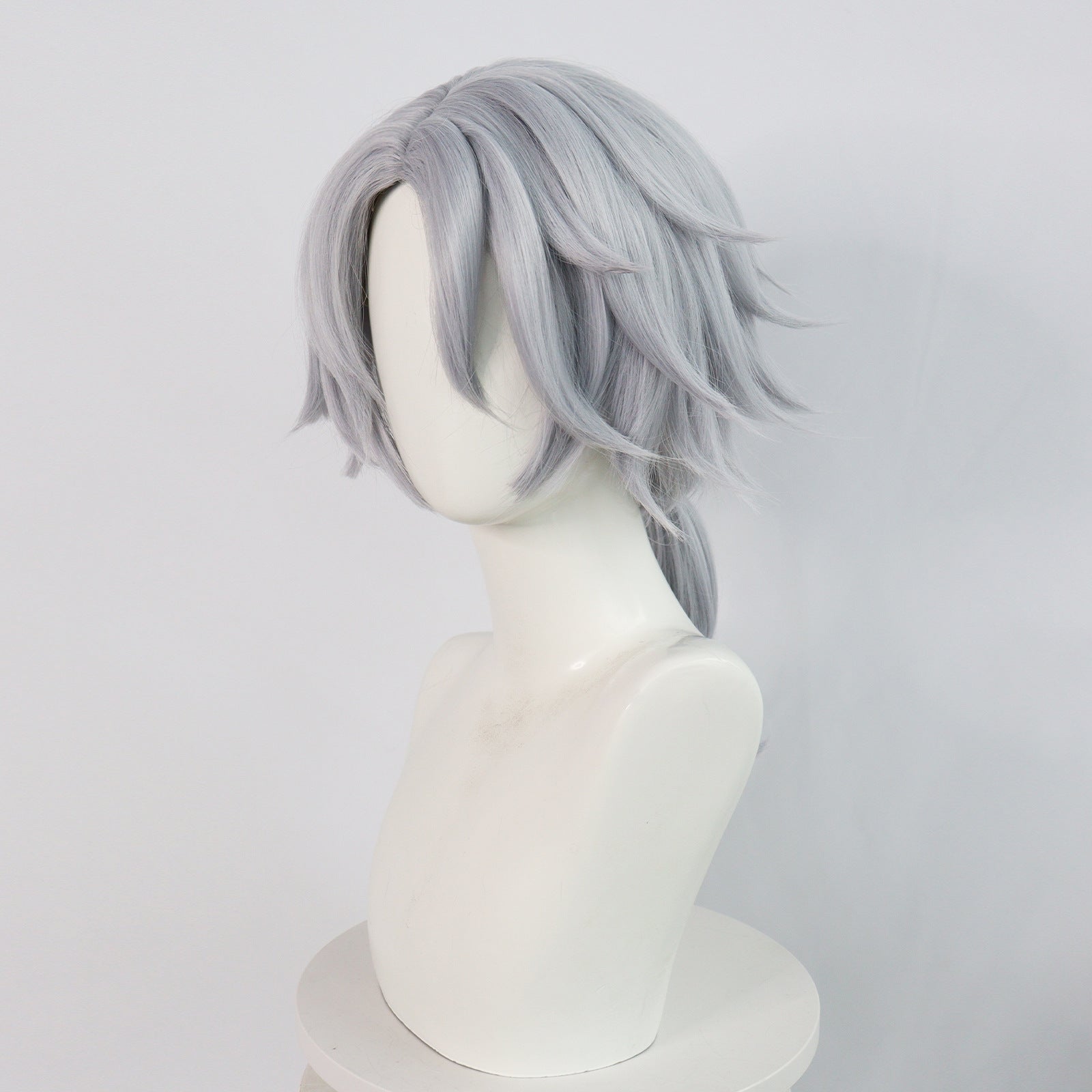 IdentityV Gatto Short White Grey Hair Basic Wig