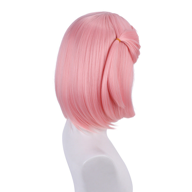 Genshin Impact Charlotte Short Pink Hair Basic Wig