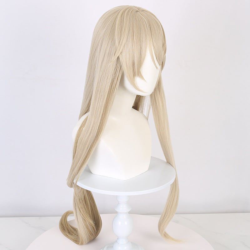 Genshin Impact Luocha Long Golden Hair Basic Wig