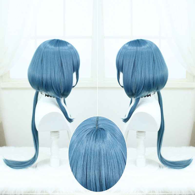 Honkai: Star Rail Natasha Long Blue Hair Basic Wig