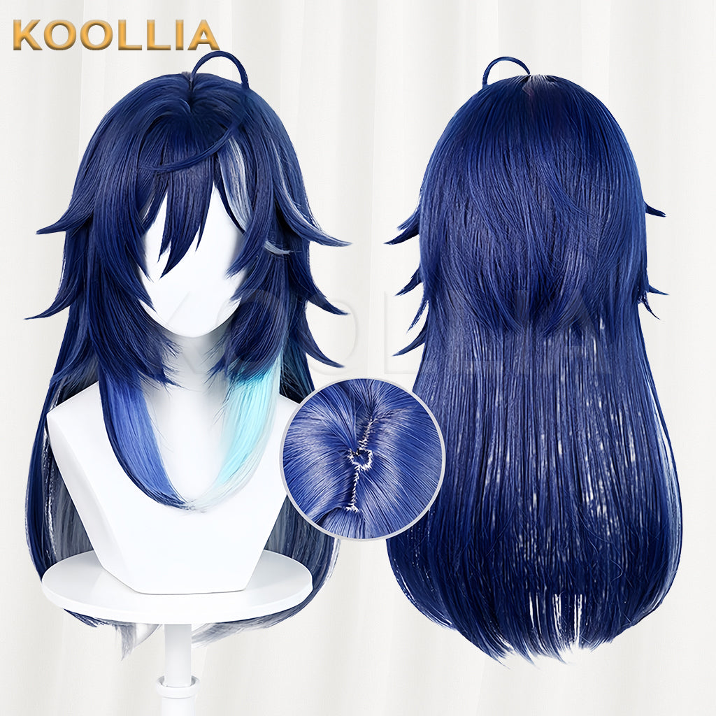 Genshin Impact Ororon Kurzes blaues Haar Basic Perücke