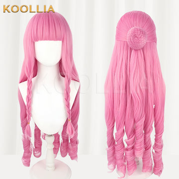 One Piece Perona Long Pink Hair Basic Wig - KOOLLIA