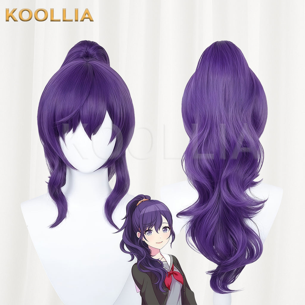 Project Sekai: Colorful Stage feat. Hatsune Miku Asahina Mafuyu Long Purple Hair Basic Wig  KOOLLIA
