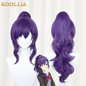 Project Sekai: Colorful Stage feat. Hatsune Miku Asahina Mafuyu Long Purple Hair Basic Wig  KOOLLIA