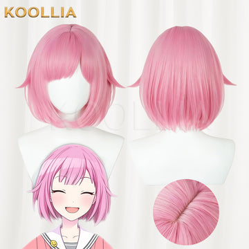 Project Sekai: Colorful Stage feat. Hatsune Miku Otori Emu Short Pink Hair Basic Wig  KOOLLIA