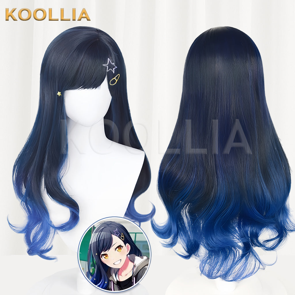 Project Sekai: Colorful Stage feat. Hatsune Miku Shiraishi an Long Blue Hair Basic Wig  KOOLLIA