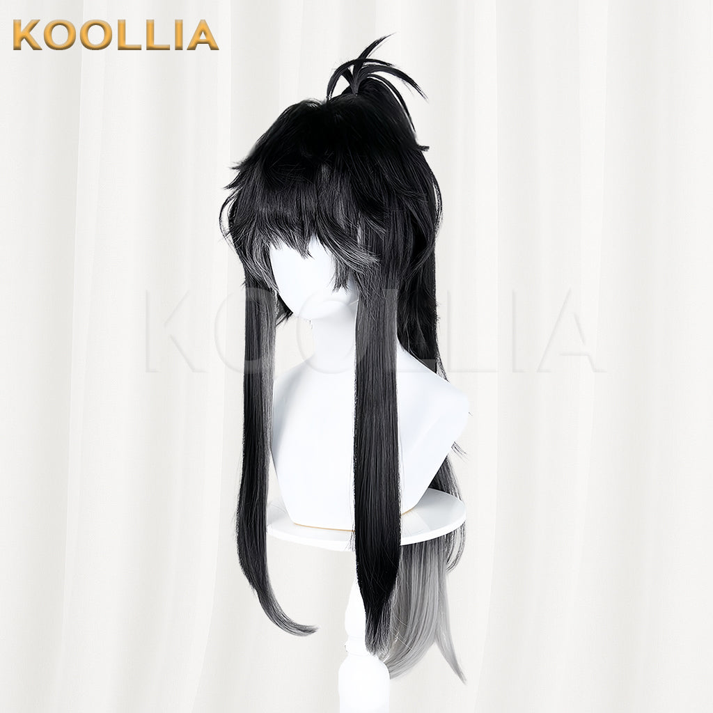 Wuthering Waves Qiuyuan Long Black Hair Basic Wig