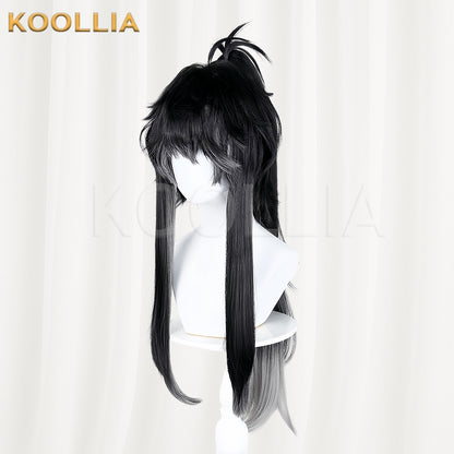 Wuthering Waves Qiuyuan Long Black Hair Basic Wig