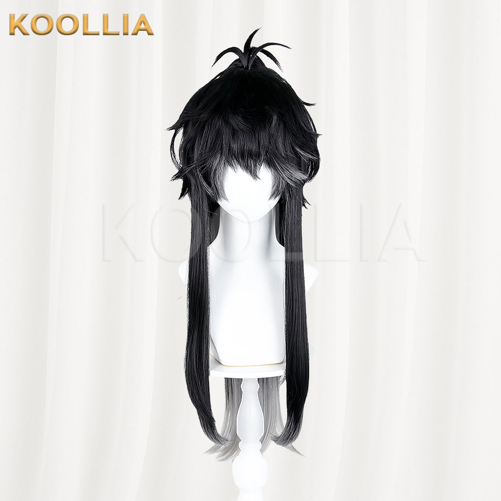 Wuthering Waves Qiuyuan Long Black Hair Basic Wig