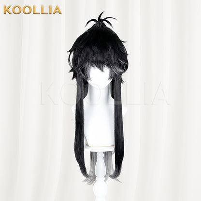 Wuthering Waves Qiuyuan Long Black Hair Basic Wig