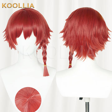 Blue Lock Ranze Kurona Short Red Hair Basic Wig - KOOLLIA