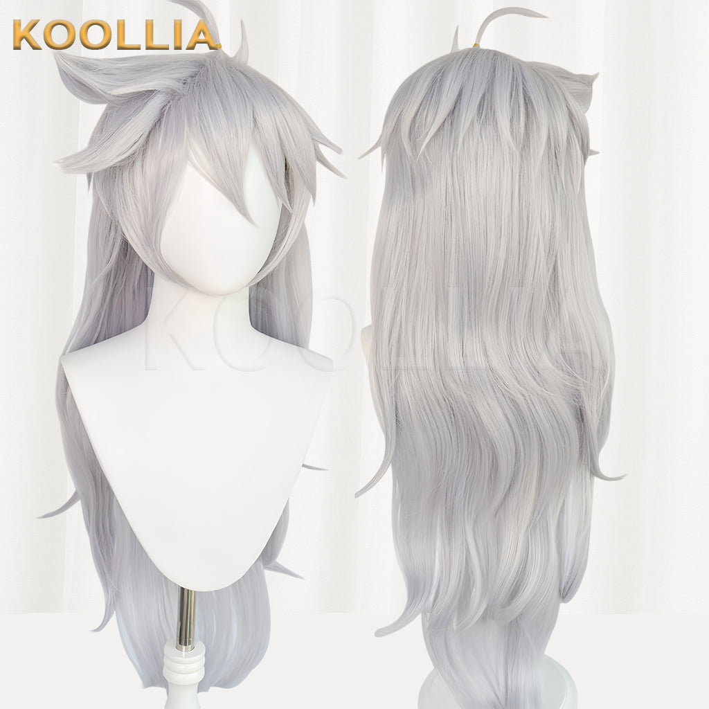 Genshin Impact Razor Long Silver Hair Basic Wig