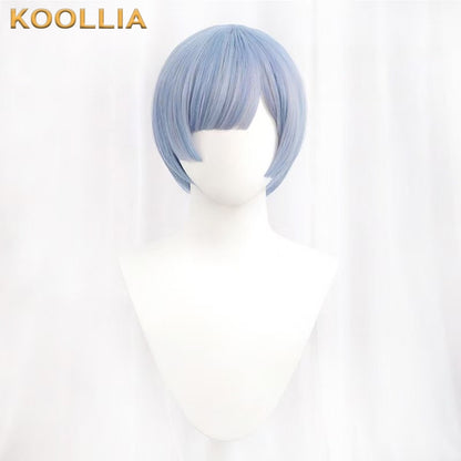 Re:Life in a Different World from Zero Ram&Rem Short Pink/Blue Hair Basic Wig