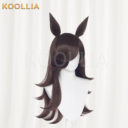 Umamusume: Pretty Derby Rice Shower Long Brown Hair Basic Wig