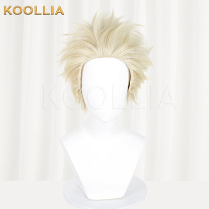 The Fragrant Flower Blooms With Dignity Rintarō Tsumugi Short 	Blonde Hair Basic Wig