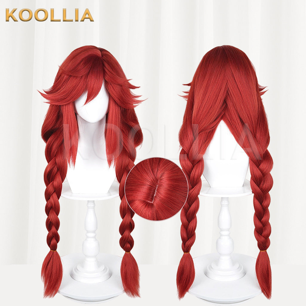 Gachiakuta Riyo Reaper Short/Long Red Hair Basic Wig