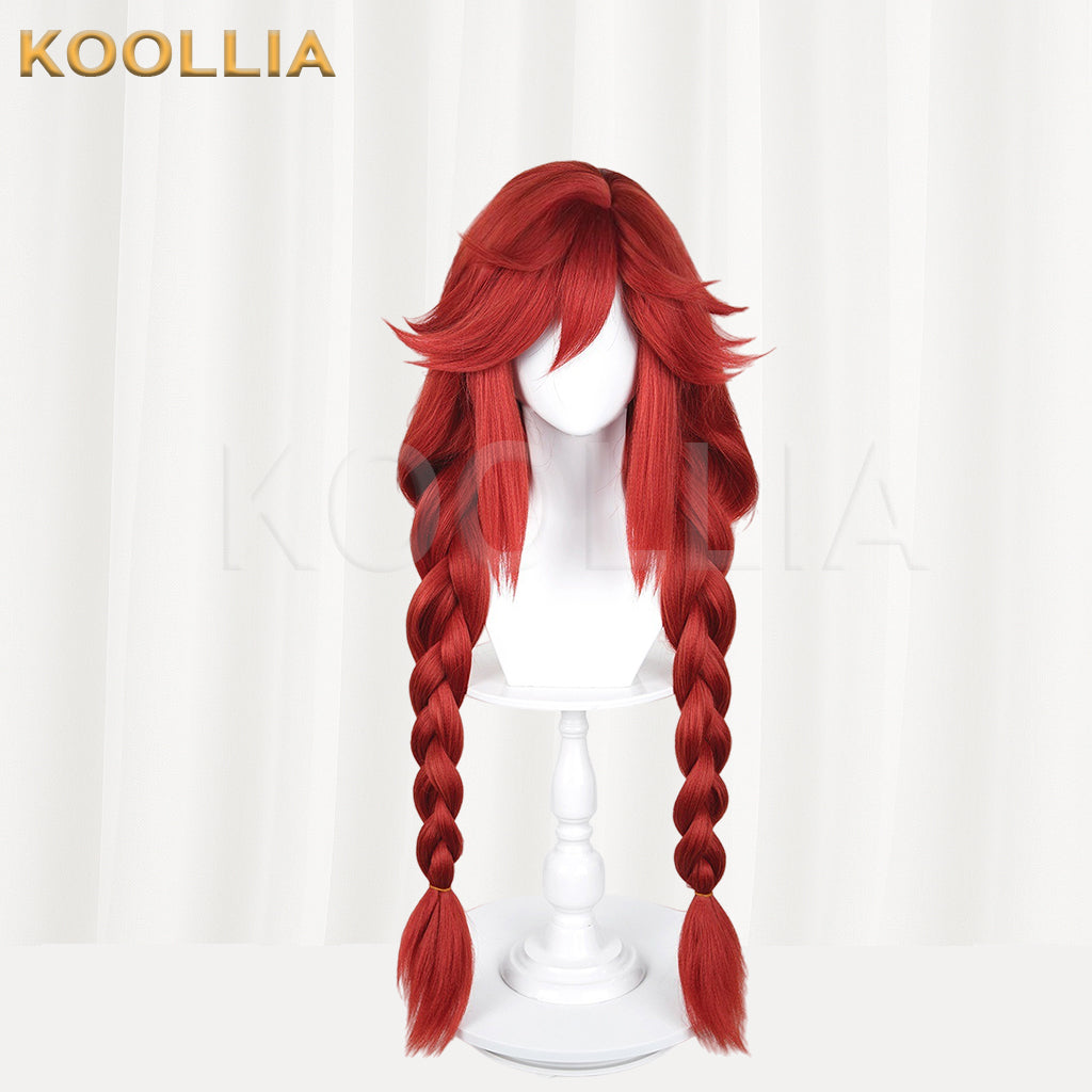 Gachiakuta Riyo Reaper Short/Long Red Hair Basic Wig