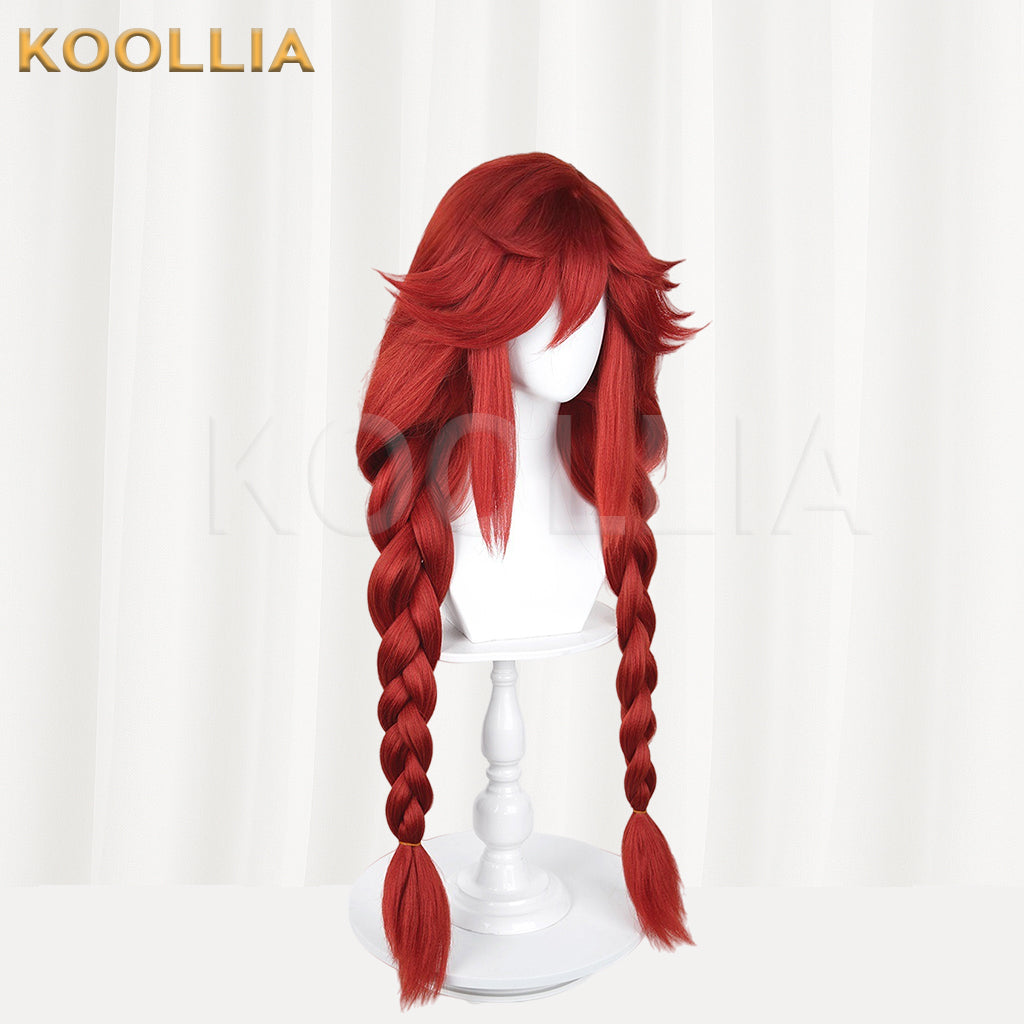 Gachiakuta Riyo Reaper Short/Long Red Hair Basic Wig
