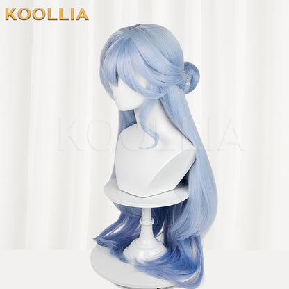 Honkai: Star Rail Robin Long Blue Hair Basic Wig