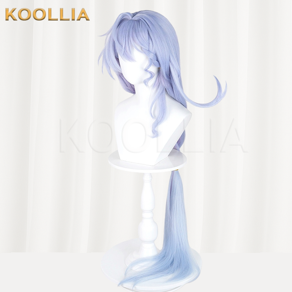 Honkai: Star Rail Robin Light Purple Ice Blue Ombre Basic Wig