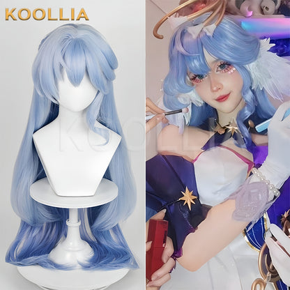 Honkai: Star Rail Robin Long Blue Hair Basic Wig