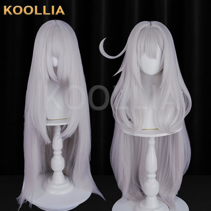 Genshin Impact Ronova Long White Hair Basic Wig