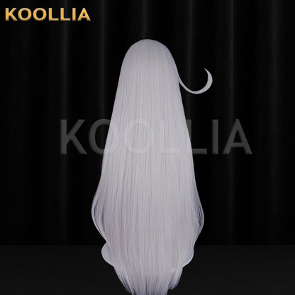Genshin Impact Ronova Long White Hair Basic Wig