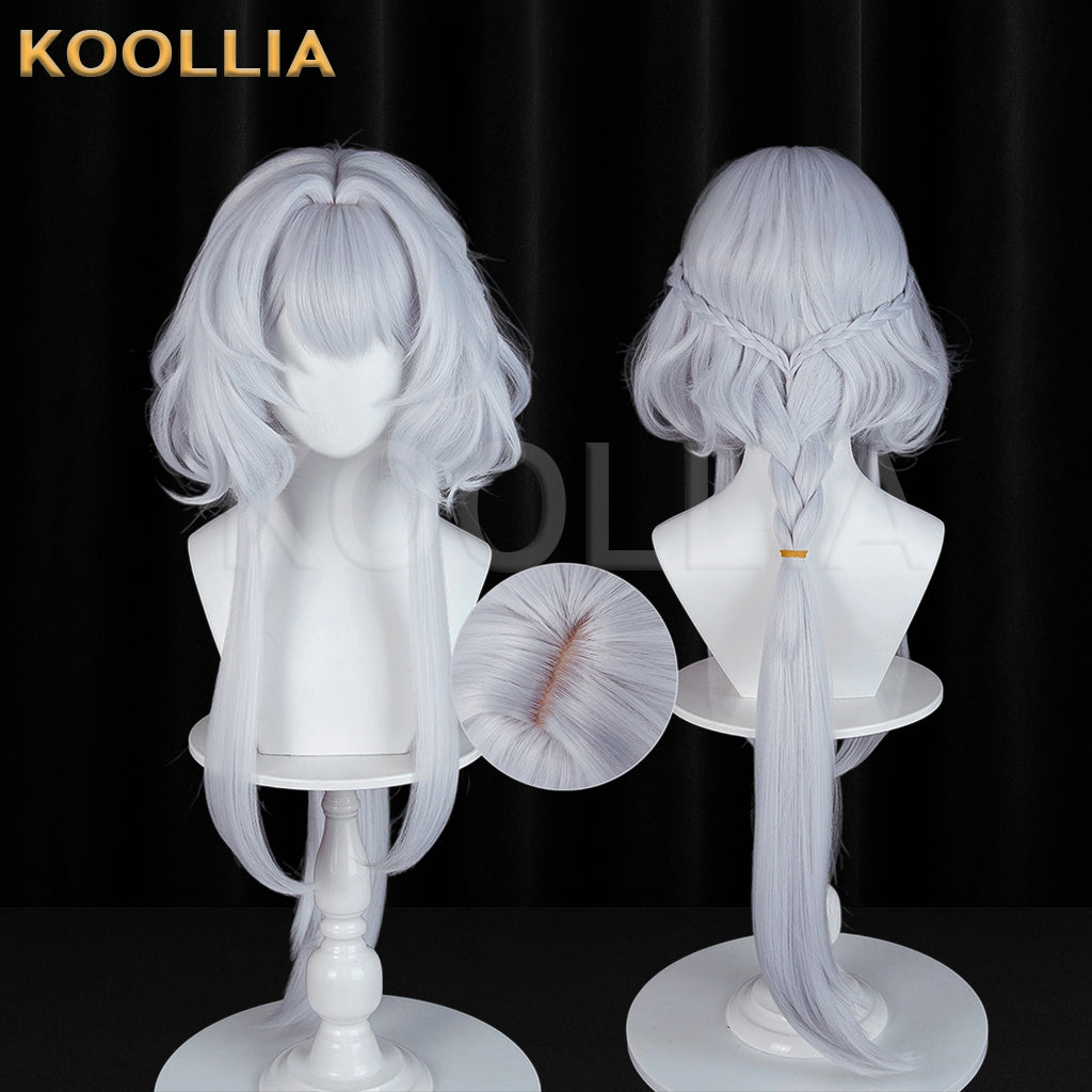 Arknights Rosmontis Long Sliver Hair Basic Wig