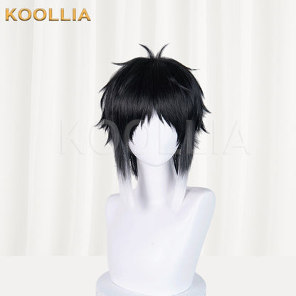 Bungo Stray Dogs Akutagawa Ryunosuke Short Black Hair Basic Wig