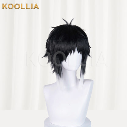 Bungo Stray Dogs Akutagawa Ryunosuke Short Black Hair Basic Wig