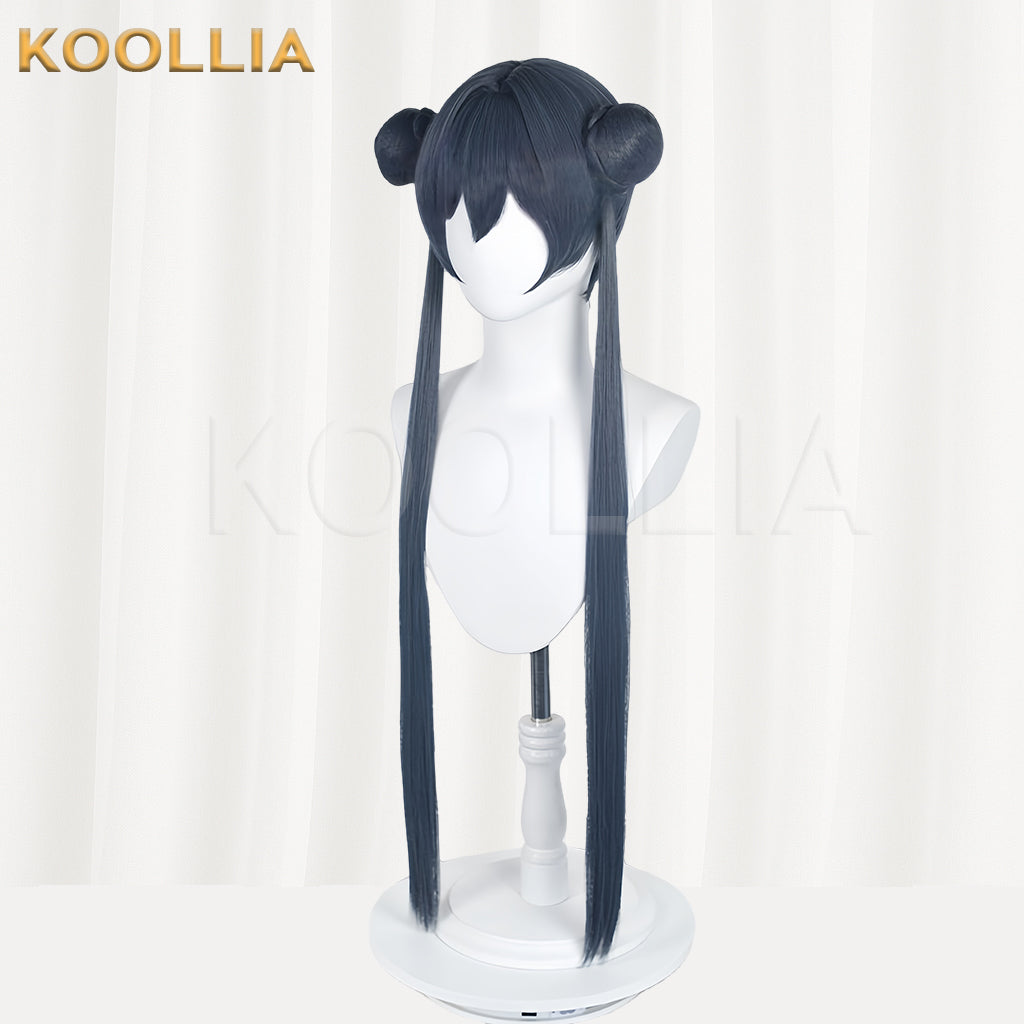 Blue Archive Ryuuge Kisaki Long Deep Blue Hair Basic Wig