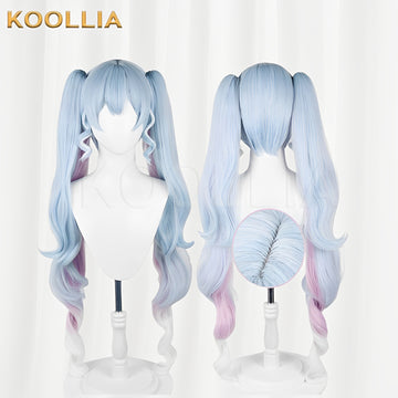 Virtual Singer Snow Miku 2023 Long Mix Hair Basic Wig - KOOLLIA