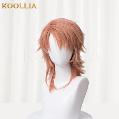 Demon Slayer Sabito Kurzes rosa Haar Basic Perücke