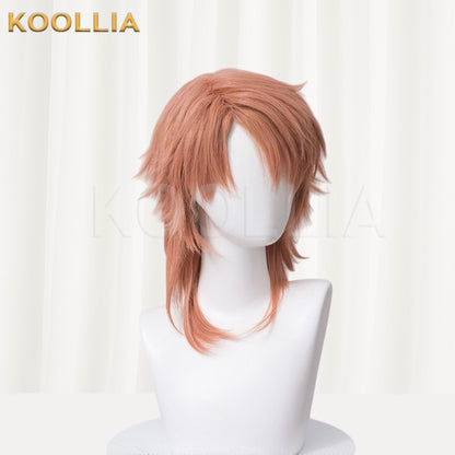 Demon Slayer Sabito Kurzes rosa Haar Basic Perücke