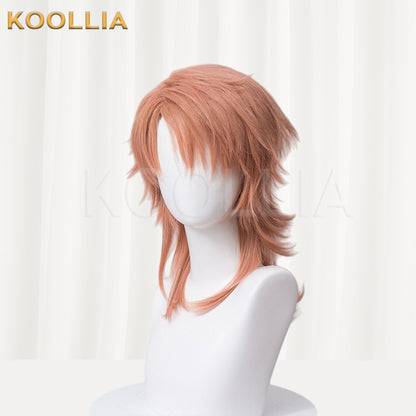 Demon Slayer Sabito Kurzes rosa Haar Basic Perücke