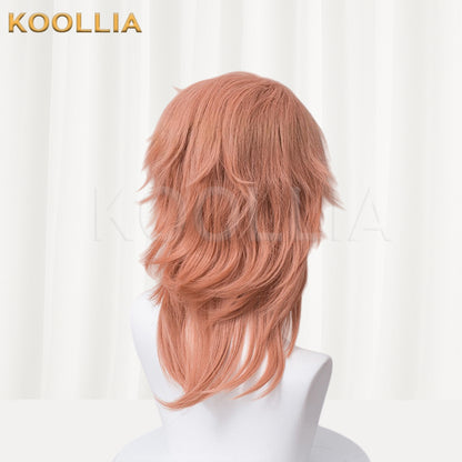 Demon Slayer Sabito Kurzes rosa Haar Basic Perücke