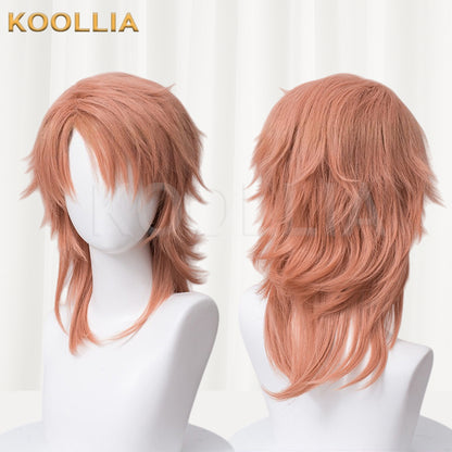 Demon Slayer Sabito Kurzes rosa Haar Basic Perücke