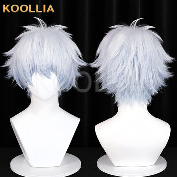 Gintama Gintoki Sakata Short Silver Hair Basic Wig - KOOLLIA