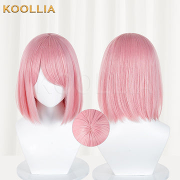 Naruto Sakura Haruno Short Pink Hair Basic Wig Multi-angle Display by koollia