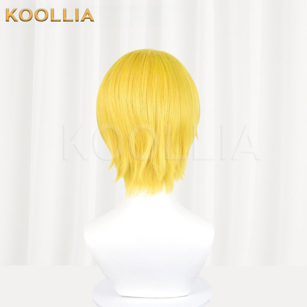One Piece Sanji Short Yellow Hair Basic Wig